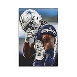 fuyaozhishang Rugby Player CeeDee Lamb Art Poster 12x18inch(30x45cm) Unframe-style