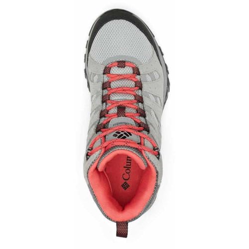 Columbia Columbia Women's Redmond III Mid Waterproof, Steam/Red Coral, 6.5