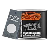 TRISTARcolor Pintura del coche Bote listo para pulverizar para NCS S1500-N White Pintura base 0,5L