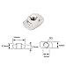 2020 Series 120-Pack M3 T-Nuts, Carbon Steel T Slot Nut 6mm Slot Aluminum Profile Accessories