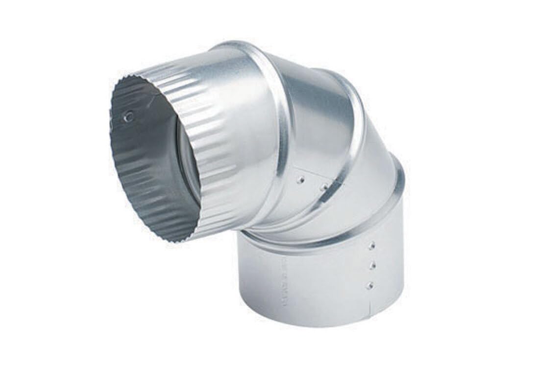 Deflecto Aluminum Elbow, 3", Silver (DE903)