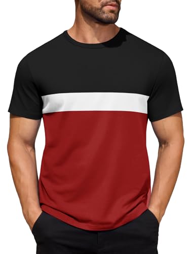 6/13 Pack Men's Short Sleeve T-Shirts Crew Neck Casual Summer T Shirts Basic Tee Shirt3