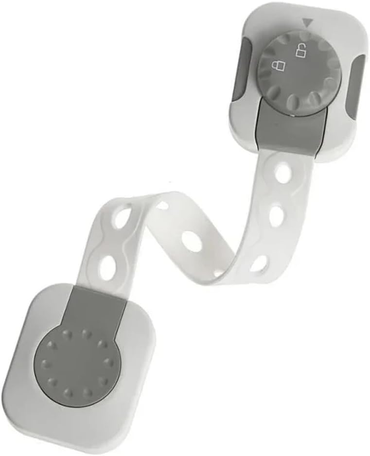 Child Safety Locks Multifunction Plastic Safety Latches for Cabinet Door and Drawer Baby Proof Your Cabinets(10 Pcs)