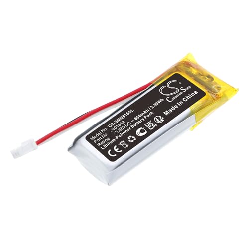 TECHTEK Batterie 650mAh Compatible avec [Somfy] 5121348A, 515657C, Nina IO, Nina Timer IO...