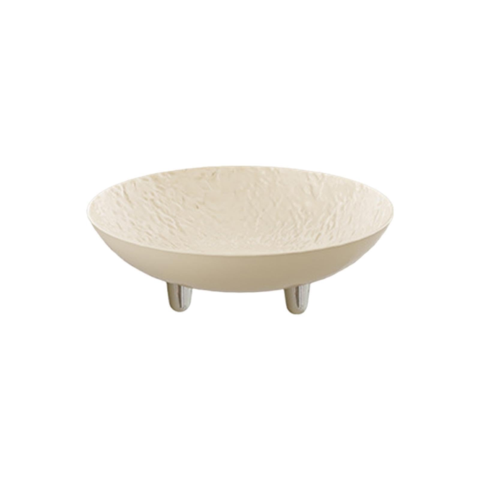 TWISAXC Stunning Fruit Bowl Plate Candy Dish Snack Serving Tray Showcasing Fruits Vegetables On Table Fruit Tray Is Elevated On 3 Legs For Stability Decorative Dessert Cake Plate