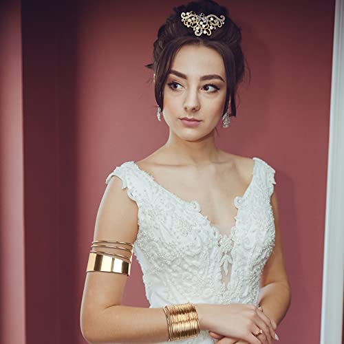 JeweBella 6-delige set Griekse godin kostuum accessoires voor vrouwen gouden blad laurierboom kroon hoofdbanden diadeem… - Image 6