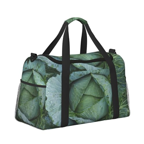 Bright Cabbage Print Everyday Use Travel Duffle Bag Large Capacity Travel Bag Stylish Functional Bag3