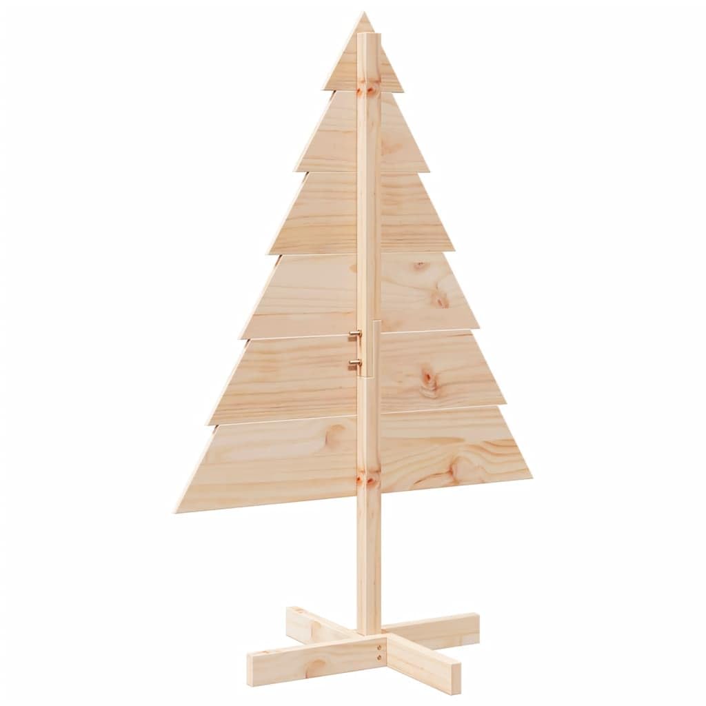 Árbol de Navidad de madera maciza, 110 cm