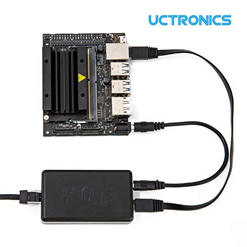 UCTRONICS PoE Splitter 5V 4A for Raspberry Pi 4 and Jetson Nano, Active PoE+ to Barrel Jack or USB-C Adapter, IEEE 802.3at/af Compliant