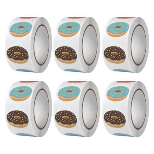 GRIRIW 6���[�� ���킢���h�[�i�c�X�e�b�J�[ ���邢�F�ʂŃp�[�e�B�[������ �ϋv���̂���f�ގg�p ���b�v���m�[�g�p�\�R�� ���Q�b�W