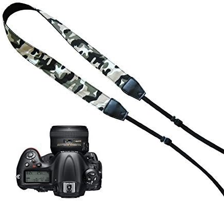 Pleter Camouflage Pattern Army Style Cotton Canvas Fabric Neck Shoulder Strap Camera Strap for DSLR, SLR, and Digital Camera, for Nikon, Canon, Samsung ETC 0821