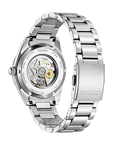 [CITIZEN] 腕時計 メンズ CITIZEN COLLECTION NB1050-59A 機械式腕時計 防水 シルバー ホワイト シースルーバック 白 自動巻き 高級 ビジネス シンプル アナログ 3針 日付 ギフト 商品画像3