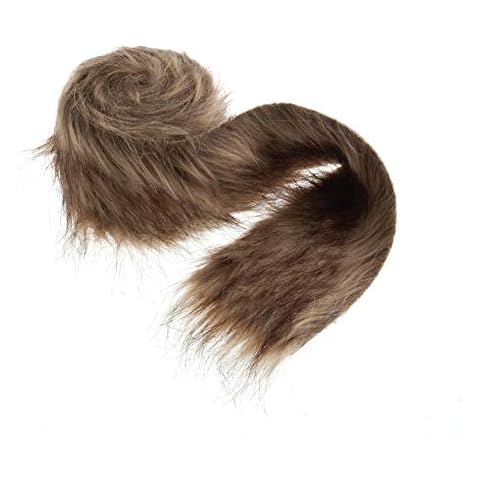 FloristryWarehouse Faux Fur Ribbon Trim 8cm/3 Inches x 2m/6.6ft Roll Brown Cover