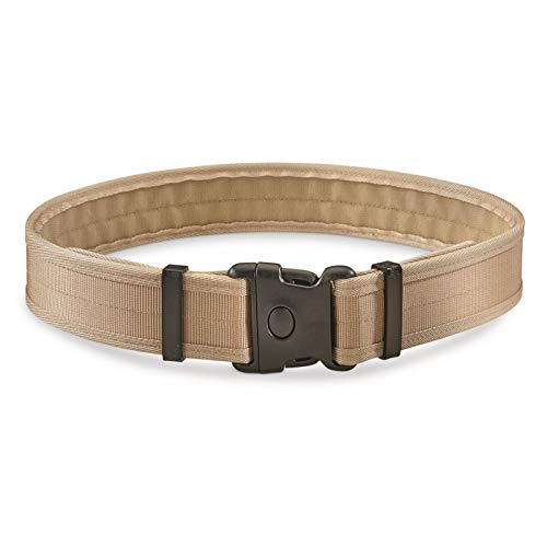 Dutch Military Surplus Adjustable Pistol Belt, Like New, Khaki