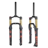 Front Fork 20INCH Snow Beach Bike Fat Air Pressure Fork Bicycle Spread 135MM Travel 100MM Shock...