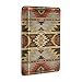 Seamless Native American Southwest Aztec, Navajo Retro Geometric Slim Minimalist Wallet, Front Pocket RFID Leather Blocking Card Holder Case for Men Women Girls Ladies, Stylish Printing Gift