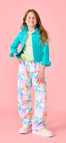 Image of iscream Big Girls Silky Soft Fun Print Plush Fleece Pants - Furry Friends Collection