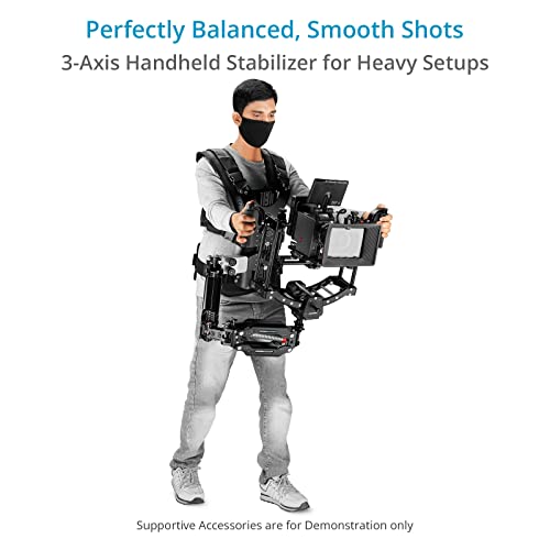 Estabilizador de cardán portátil de 3 Ejes FLYCAM Equator. para trípodes C, Chaleco de Brazo Vista-II y Plataformas Flowline. Carga útil de hasta 35 kg (ST-EQTR-01) - imagen 2