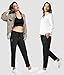 G Gradual Women's Pants with Deep Pockets 7/8 Stretch Sweatpants for Women Athletic, Golf, Lounge, Work (Black, Medium)