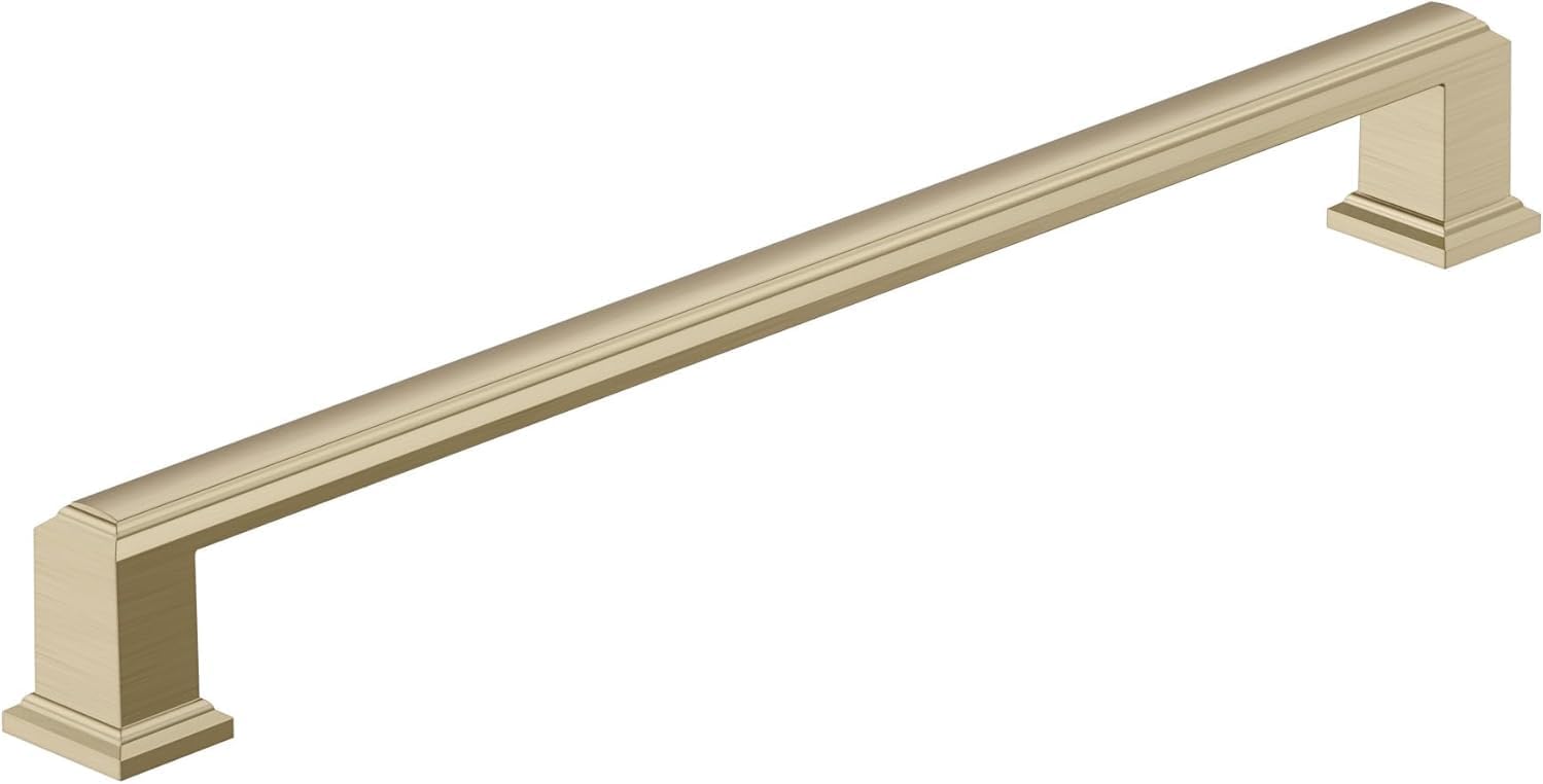 Amerock Appoint 8-13/16 inch (224mm) Center-to-Center Golden Champagne Cabinet Pull, BP37363BBZ