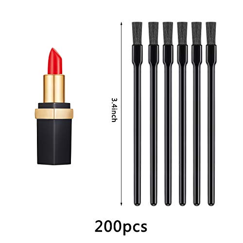 Shappy 200 Pieces Disposable Lip Gloss Brushes Lipstick Wands Applicator Multi-Functional Makeup Cosmetic Brush Flat Brush Tools For Women Girls #TOP1