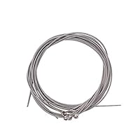 Alnicov 4 PCS Edelstahl Bass Saiten Bassgitarrenteile Gitarrensaite Versilbert Bassgitarre Musikzubehör