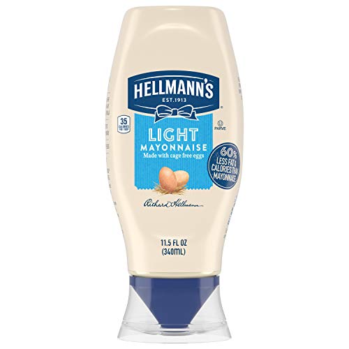Hellmann's Light Mayonnaise For Delicious Sandwiches Squeeze Mayo Rich In Omega 3-Ala 11.5 Oz #TOP1
