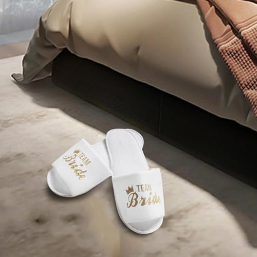 Qianly Chinelos de noiva descartáveis, chinelos de spa de hotel, chinelos para hóspedes em casa, chi
