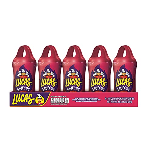 Lucas Muecas Cherry Flavor Lollipop With Chili Powder