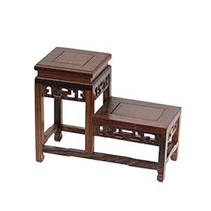 lekbakken voor plantenpotten Houten Vaasbasis Odd Jade Ornamenten Base Theepot Bracket Wenge Wood High And Low Bonsai…