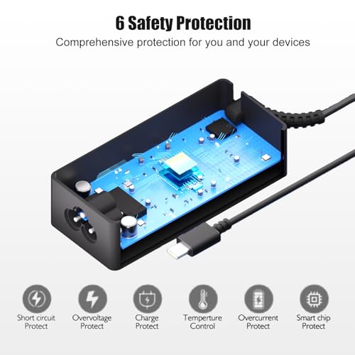 Image of 45W USB Type C Chromebook Charger Compatible with HP Chromebook X360 14 14A G5 11 11A G8 G7 G6 G1 G2 EE 14-CA 11-AE 14-ca061dx 14-ca051wm 14-ca052wm 14-ca091wm 14-ca020nr 14-ca060nr 11-ae051wm | Fit for HP Chromebook 14 14A G5 11 11A G8 G7 G6 G1 G2 EE 14-CA 11-AE 14-ca061dx 14-ca051wm 14-ca052wm 14-ca091wm 14-ca020nr