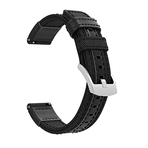 Bracelet tressé nylon 22mm Garmin Forerunner 245 158 fixation rapide robuste