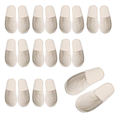 Chaussons en coton naturel haut de gamme VINN DUNN lot de 10 pantoufles biodégradables de luxe