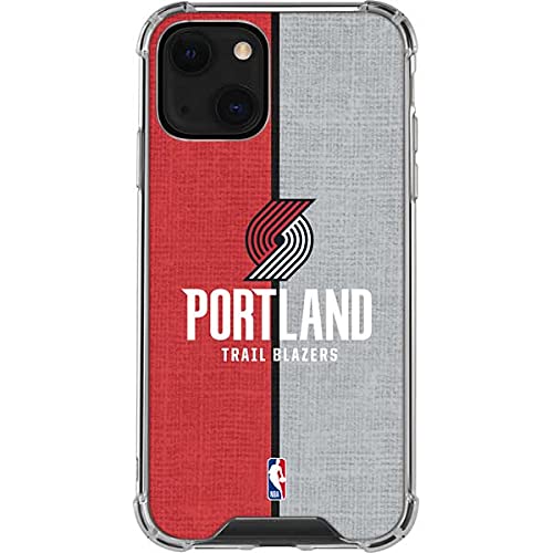 Skinit Clear Phone Case Compatible with iPhone 13 - Officially Licensed NBA Portland Trail Blazers Canvas Design