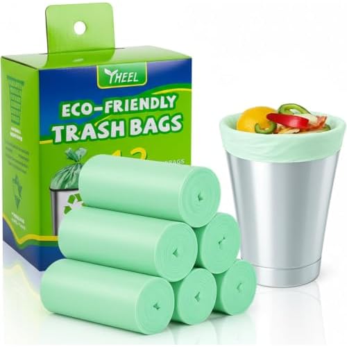 1.2 Gallon Small Trash Bags Mini Garbage Bags - 150 Count Unscented…