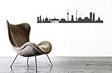 Wandtattoo Berlin Skyline Wandsticker Wanddekoration - Moderne Stylische Deko Vorraum Wohnzimmer Schlafzimmer - Vinyl Decal 60cm grau