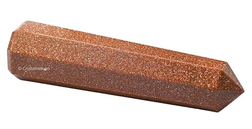 Image of Crystal Heaven Red Goldstone Crystal Tower Obelisk Point For Chakra, Healing And Balancing - Aaa Grade Original Certified Gemstone Agate For Reiki Meditation Yoga Spiritual (3-4 Inches)