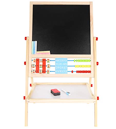Staffelei für Kinder von Iso Trade, Holz Doppelseitige Kunstwerkzeug 6in1
