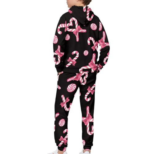 Youth Hoodie Pullover Sweatshirts 2024 Trendy Colorful Vibrant Sweatpants Set Youths Winter Fall Spring Wear4