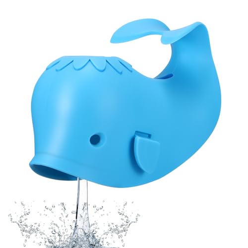 Viitech Universal Faucet Silicone Cover, Cute Whale-Shaped Baby Bathtub Faucet Cover, Baby Shower Protector Anti-Collision for Kids Toddlers Bathroom Accessories (Blue)