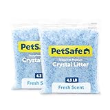PetSafe ScoopFree Premium Crystal Cat Litter - Outperforms Clay Litter - Refill Packs - Reusable Tray Compatible - Fresh Scent - 4.3 lb Bags - 2 Pack