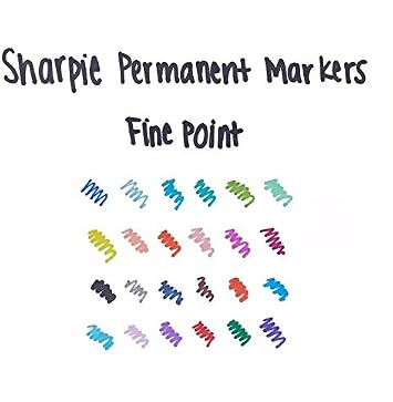 Sharpie Fine Permanent Markör, Yuvarlak Uç, Mavi