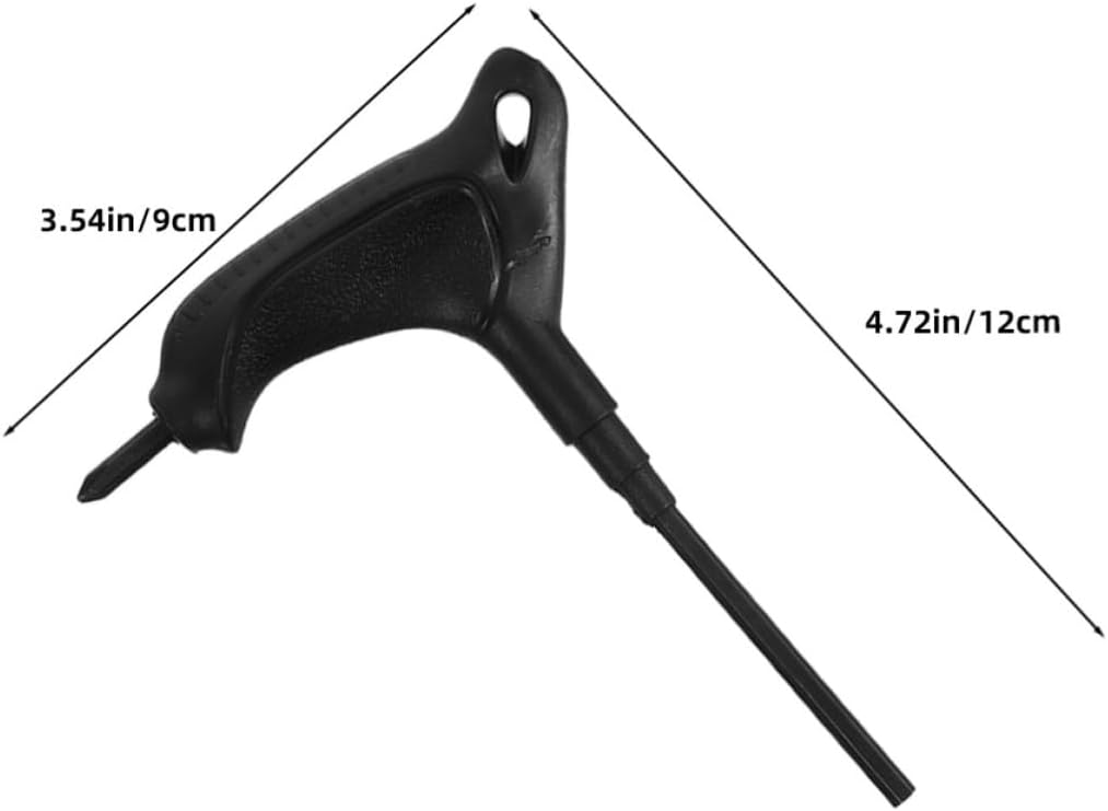 Vaguelly 5pcs Skateboard T Wrench Tool 4mm Flathead with Comfortable Grip PVC Handle for Skating Repair and Home Use Universal T-Shaped Skate Screws Adjustment Accessory