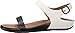 FitFlop Women's Banda Micro-Crystal Dress Sandal, Black/White, 8 M US