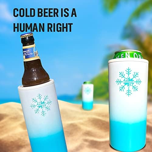 Bild 5 - BierKühler Qualitätskühler Thermos Getränkekühler Flaschenkühler für 330 ml 440 ml 500 ml Bier Dosen und Flaschen Original Geschenkt für Männer und Frauen