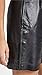 RTA Women's Camden Leather Shorts, Black, Large
