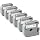 Rongta 6 pcs Label Tape for TM95, Black on White 12mm x 8m Plastic Tape, Compatible with Label Maker TM95 Replacement Label Tape