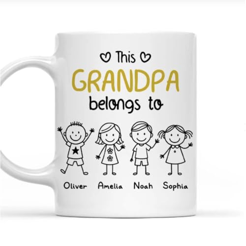 Taza personalizada para abuelo de cerámica miniatura 1