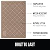 GORILLA GRIP Cat Litter Box Mat, Water Resistant, US Designed Kitty Litter Trapping Mats, Easy to Clean, Scatter Control, Less Mess and Clean Floors, Kitten Supplies for Indoor Cats, 17x11 Beige #1
