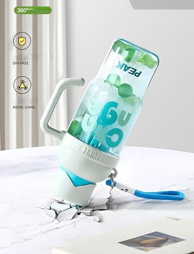 Image of THE VENTI SHOTAY Classic Unbreakable Water Bottle with Sipper BPA Free, Leak-Proof Water Bottle Ideal for Office, Sports, School, Gym (Handle - 900ML-White)